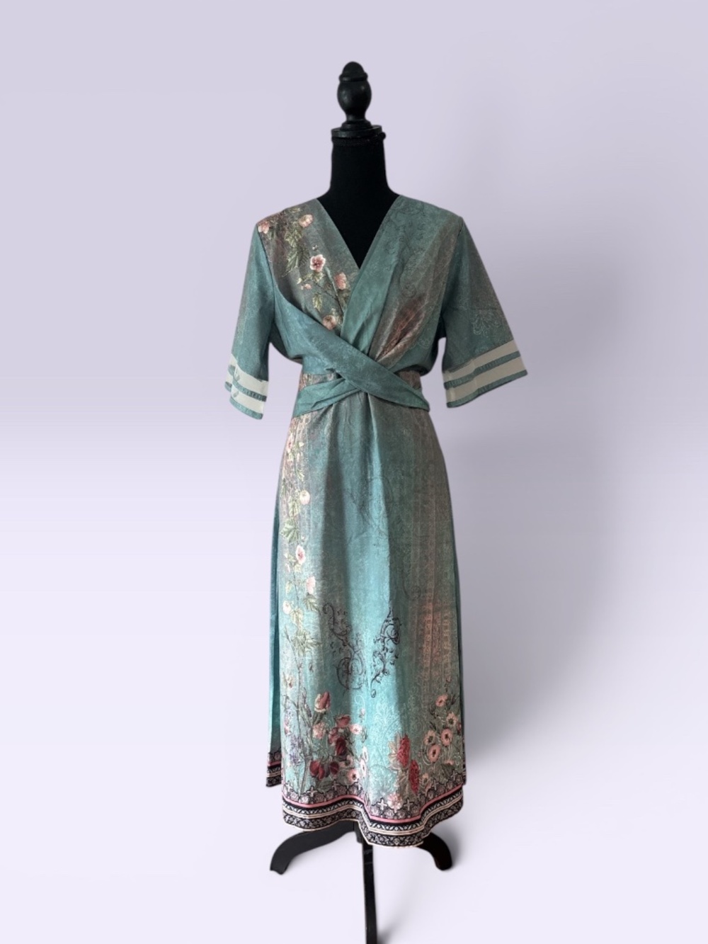 Vintage Handmade Floral Dress 1970